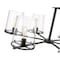 Z-Lite Callista 9 Light Chandelier, Matte Black & Clear 3032-9MB - alternate 4